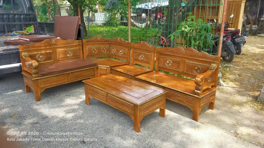 Set Kursi tamu model Sudut jati Jepara