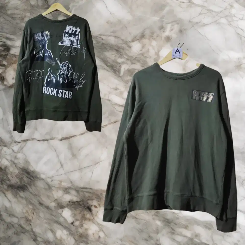 Crewneck Kiss Rock Start