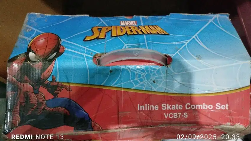 Sepatu Roda Anak 6-10 thn Karakter Spiderman (VCB7-S)