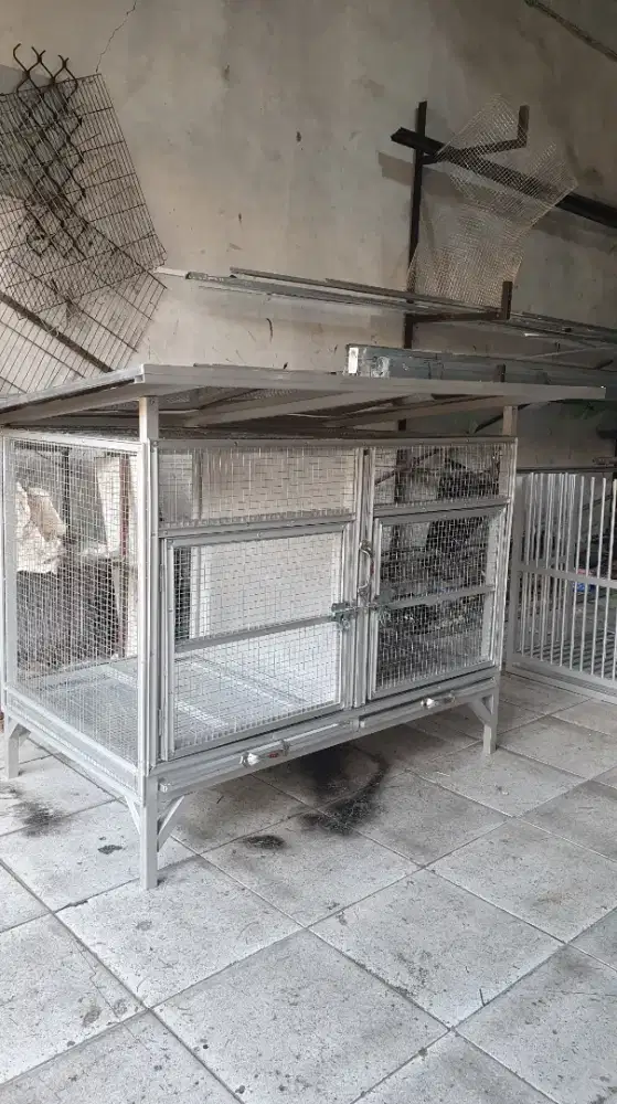 Kandang ayam alumunium 2 kamar