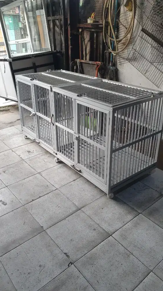 Kandang anjing 2 kamar