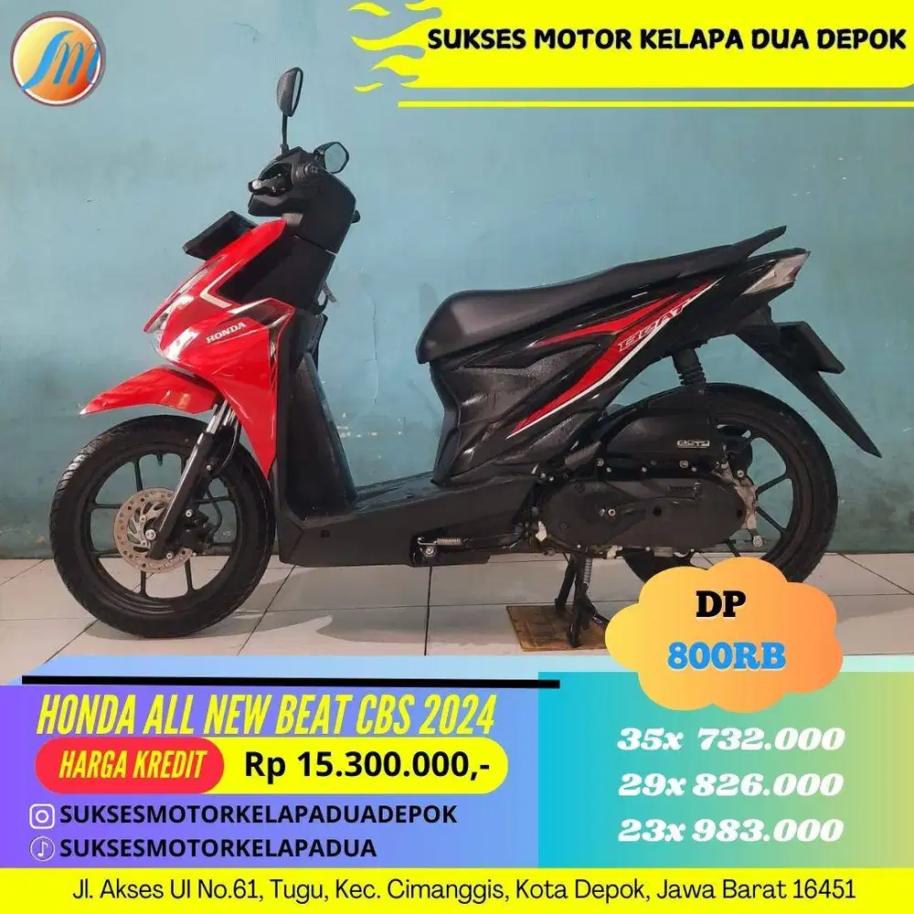 HONDA ALL NEW BEAT CBS 2024 CASH/KREDIT ANGSURAN PALING MURAH