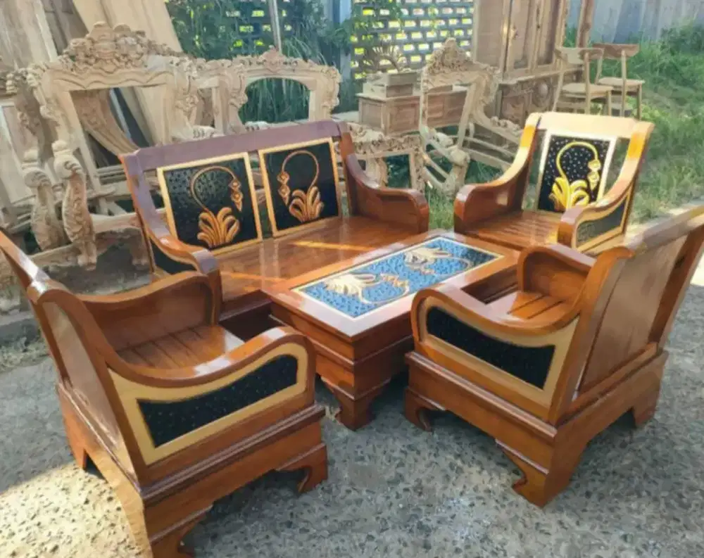 Kursi tamu jati/kursi semut