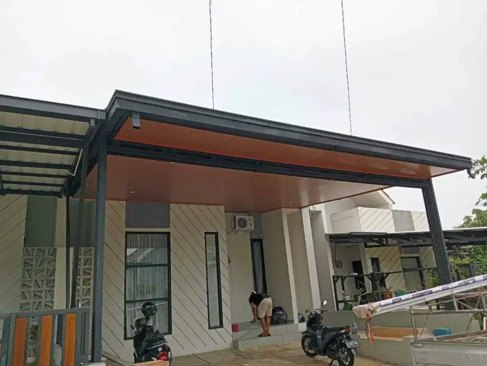 Pemasangan kanopi atap rumah dan plapon pvc berkualitas