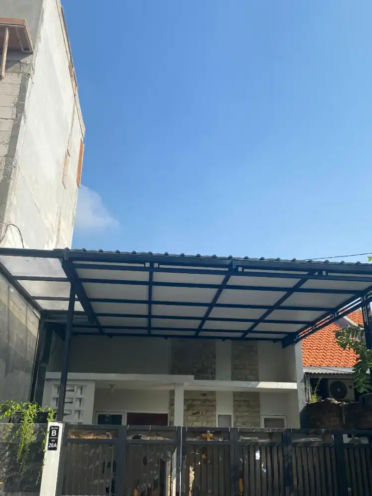 Kanopi Spandek Plafon Kombinasi Poly Transparan