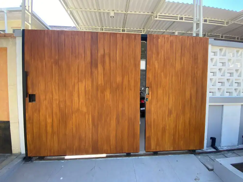 Pagar woodplank kekinian