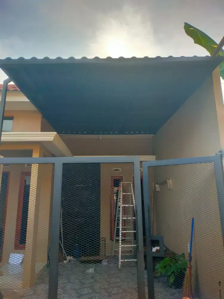 Kanopi Upvc Rooftop hitam