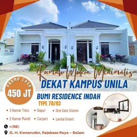 RUMAH MURAH ELEGANT READY SIAP HUNI DEKAT KAMPUS UNILA