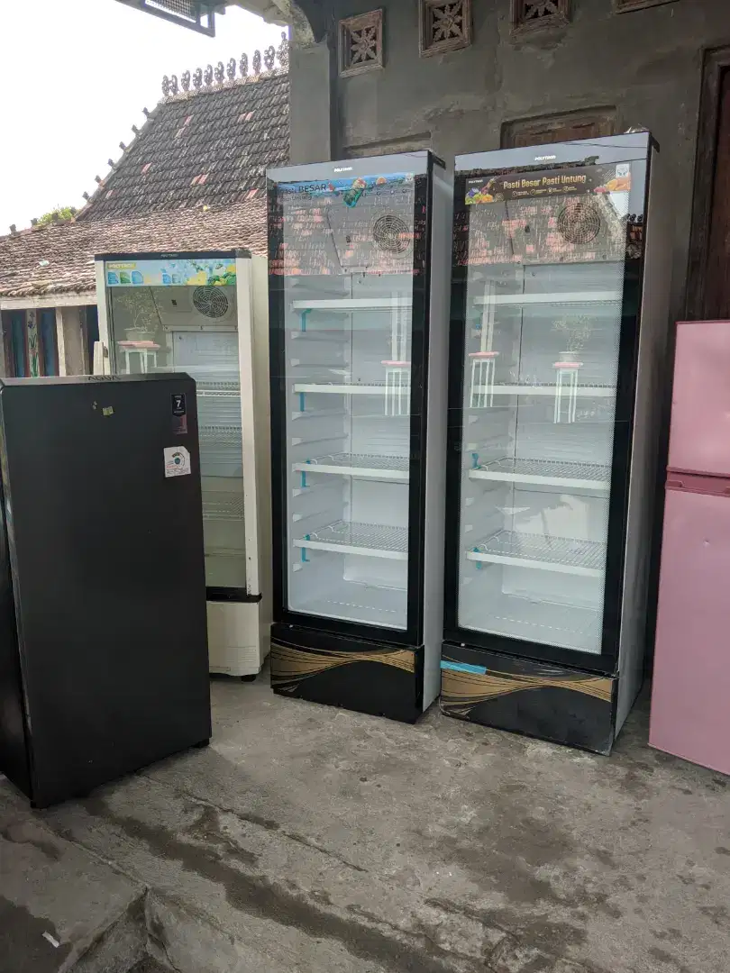 Terima borongan elektronik AC, kulkas, freezer, showcase, mesin cuci
