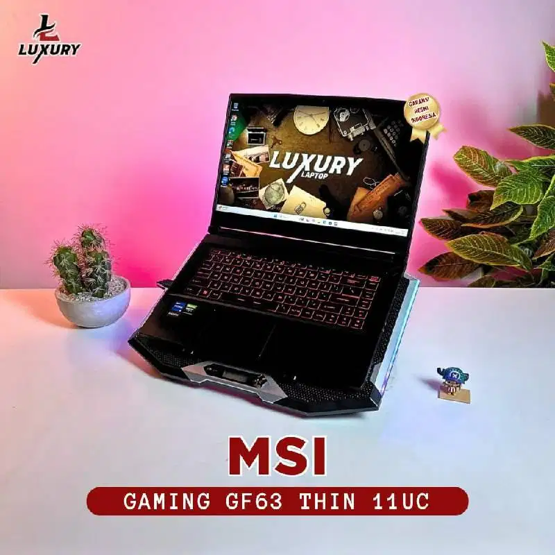 LAPTOP MSI GAMING GF63 THIN 11UC SLIM  CORE I5 NVIDIA RTX 3050 BU TT