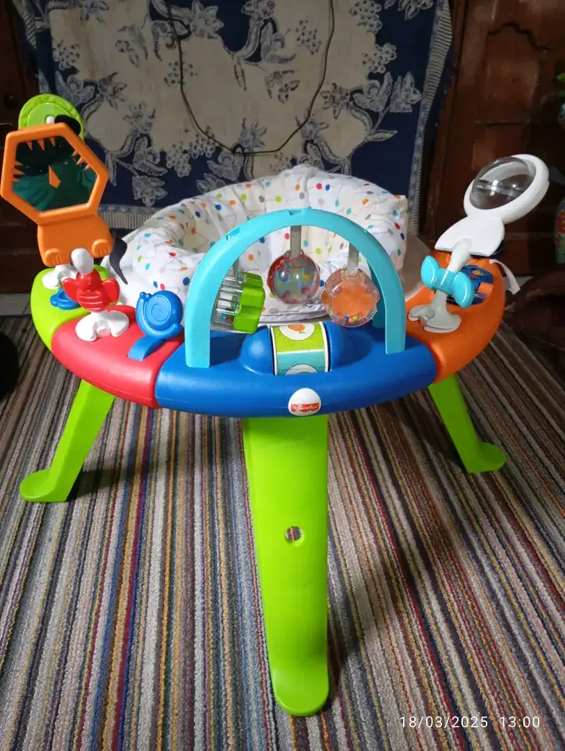 Mainan bayi spin and sort activity center 3in1 original fisher price