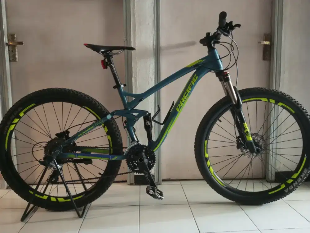 Jual sepeda gunung MTB pacific override 5.0 full suspensi