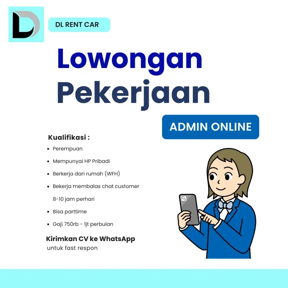 LOWONGAN PEKERJAAN ADMIN ONLINE