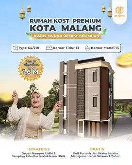 Rumah Kos 13 KT & 13 KM Sangat Strategis Depan Kampus UMM 3