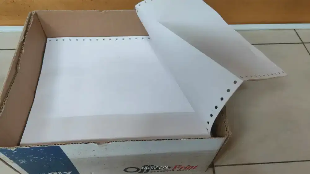 Kertas Continous Form NCR 4ply - PRS (1/2), SISA 2/3 Box