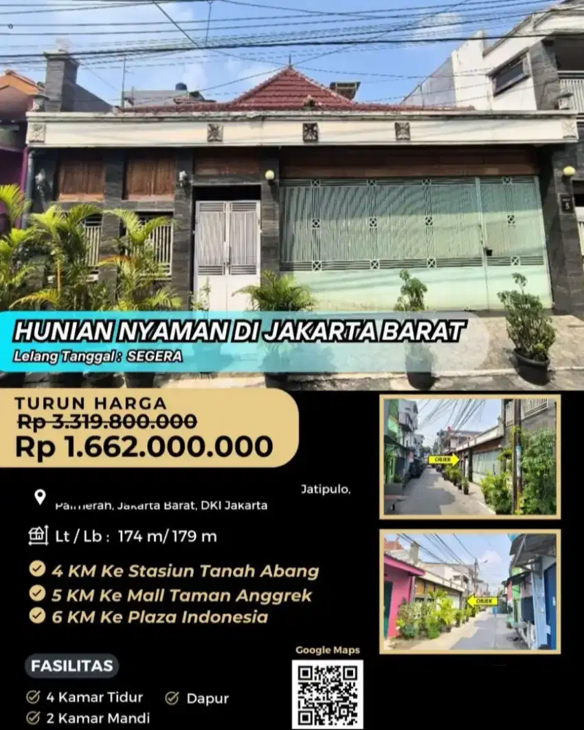 Dijual Rumah Jati Pulo Palmerah