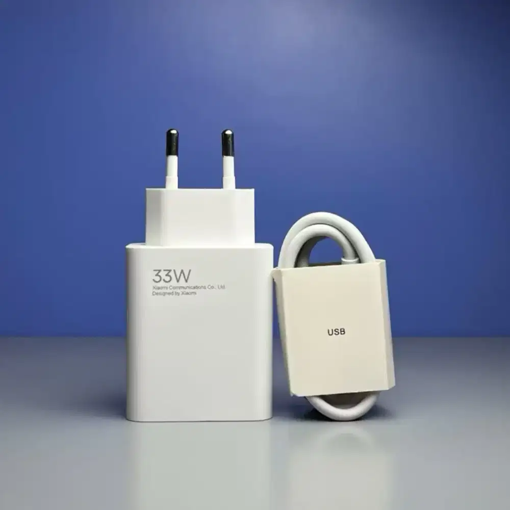 Charger XIAOMI 33W ORI Bawaan MI Turbo & Desimal Aktif Kabel Type-C 6A