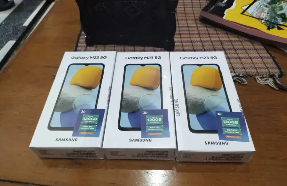 Smasung M23 5G kondisi baru segel resmi seins