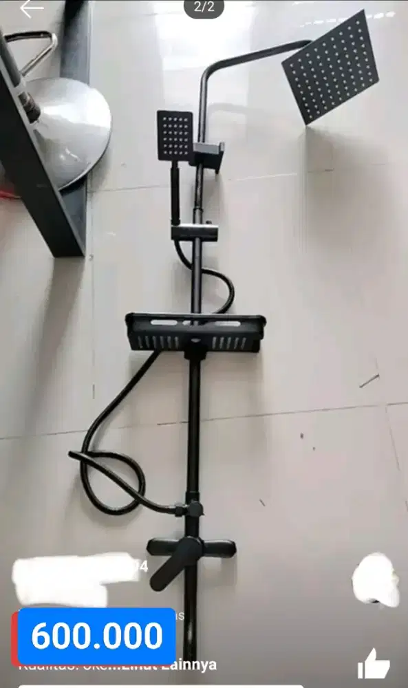 Kran mixing panas dingin shower tiang