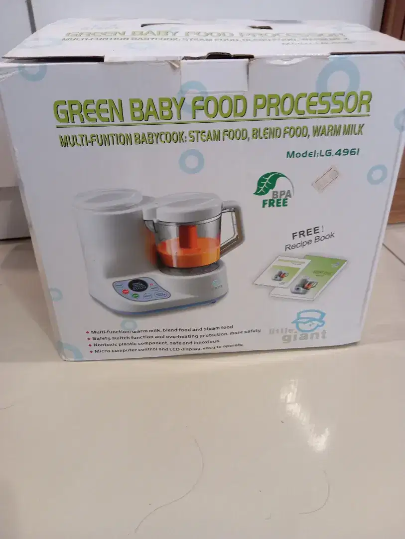 Green baby food processor