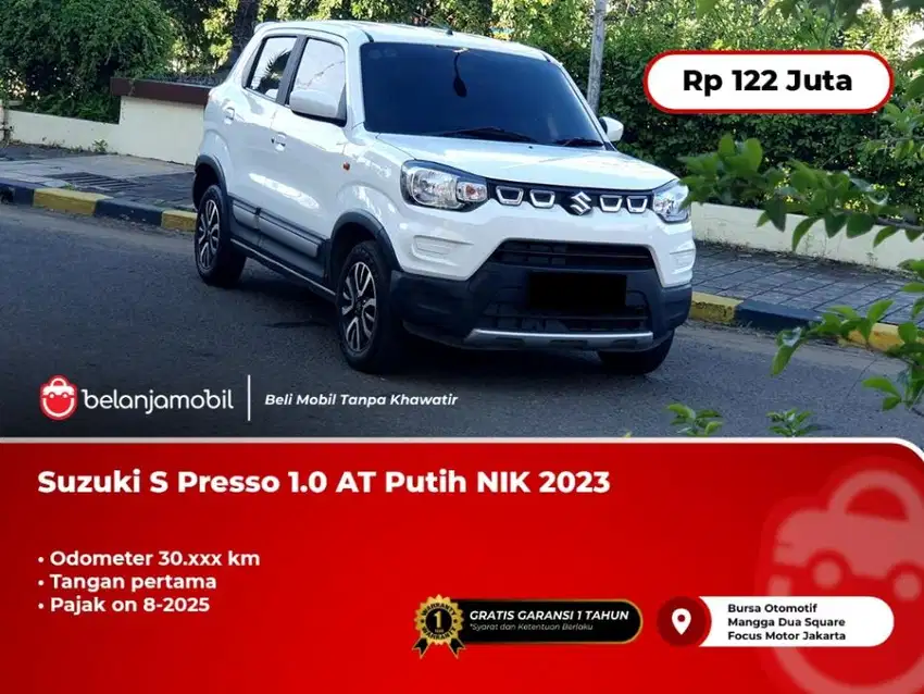 [ TANGAN PERTAMA ] Suzuki S Presso S-Presso 1.0 AT Putih 2023/2024