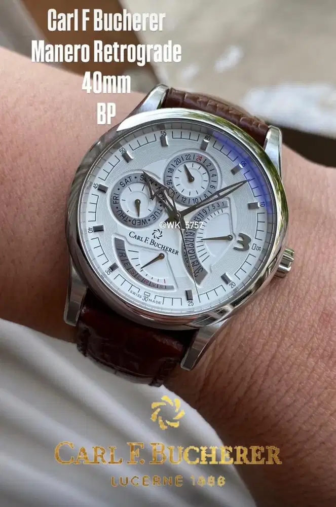 ORIGINAL Carl F Bucherer Manero Automatic Power Reserve 40mm