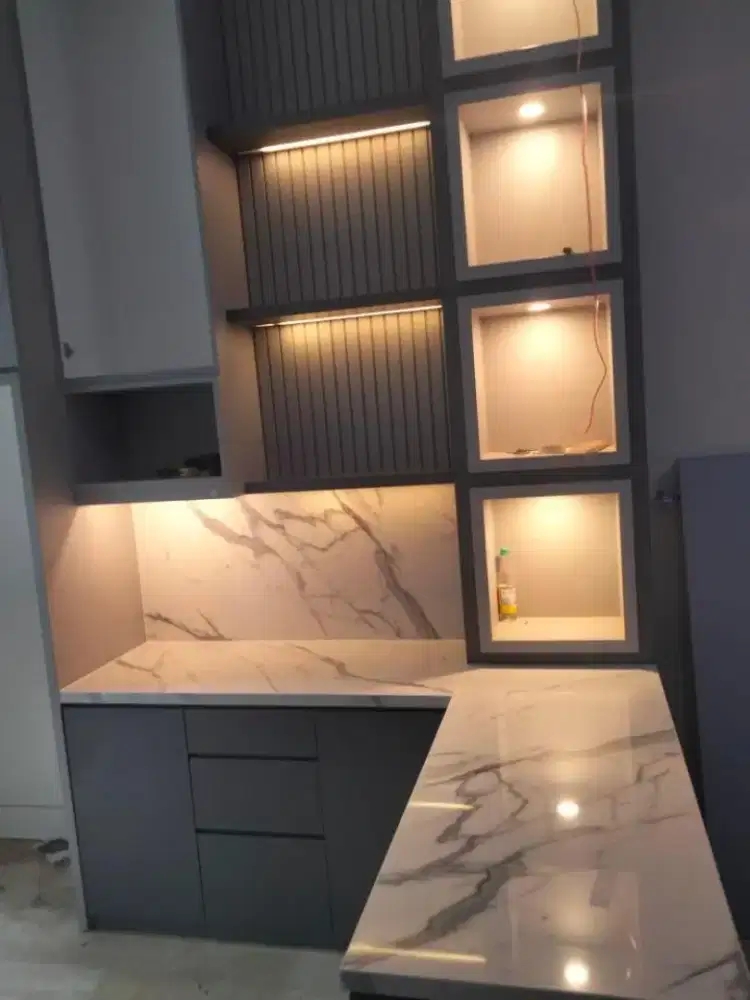 Top table kitchen set granit marmer