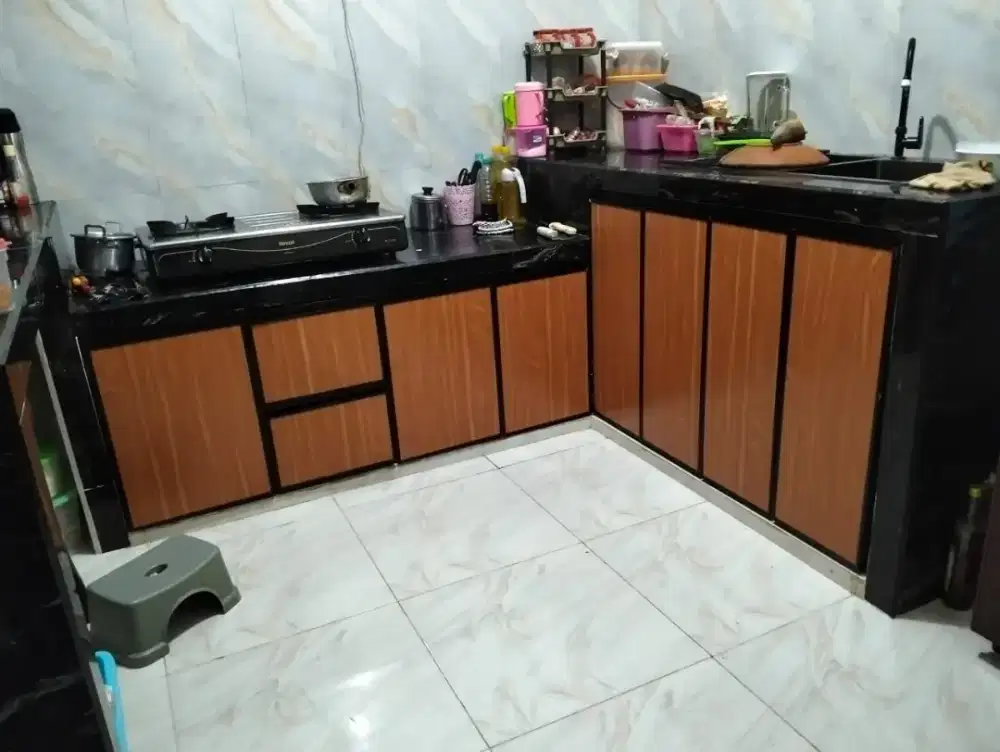 Kitchenset almunium acp fremless engsel slowmotion