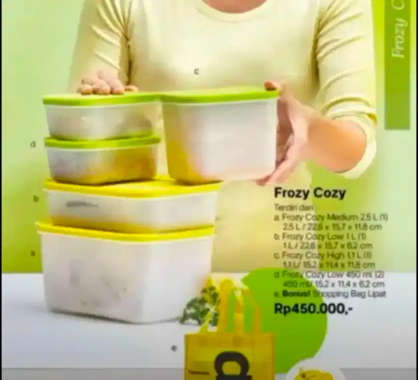 New Tupperware Frozy Cozy Lemon