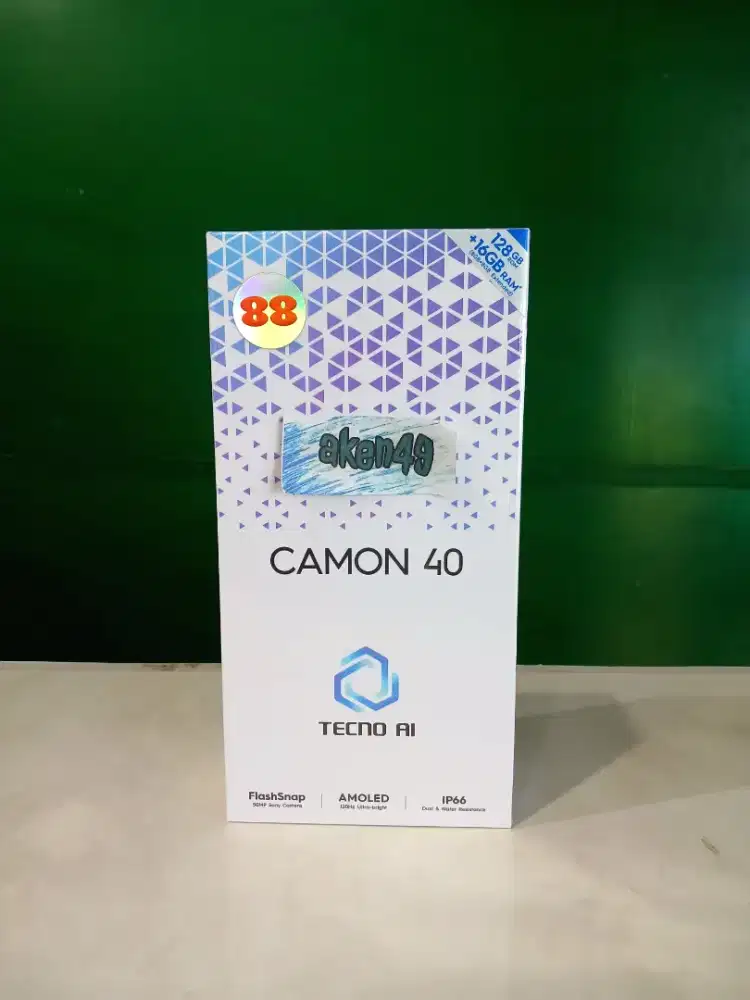 Tecno Camon 40 8GB 128GB Helio G100 IP66 WaterResistence Amoled 120HZ