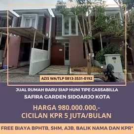 Rumah baru siap huni tipe cassabilla lokasi safira garden sidoarjo