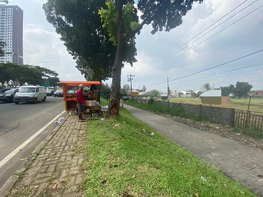 Tanah, rawa buntu, persis di exit tol, lebar 68meter, shm