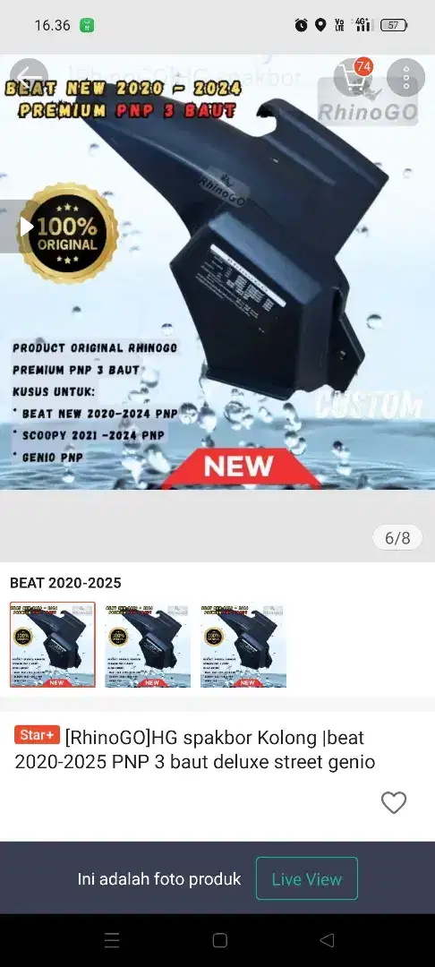 Airblade beat masih baru