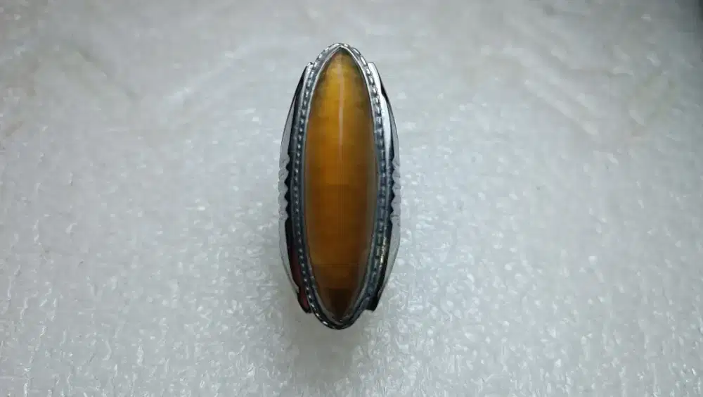 Cincin Natural Batu Pandan Unik Dim.39x11x10