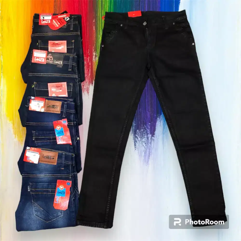 Celana jeans karet  leiz