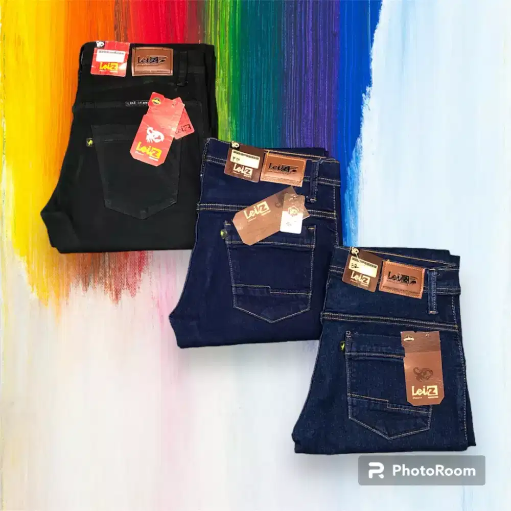 Celana jeans karet leiz original