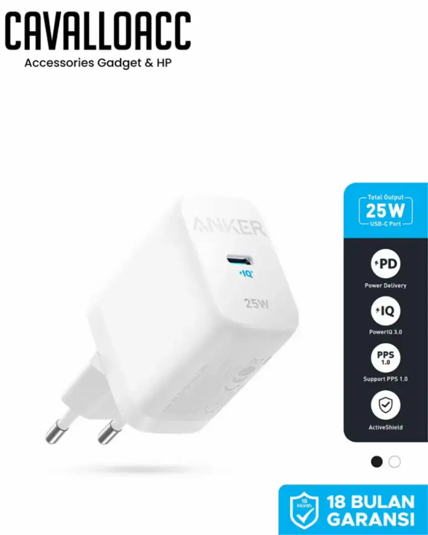 KEPALA CHARGER ANKER 45WATT | GARANSI 18BLN | @CAVALLOACC