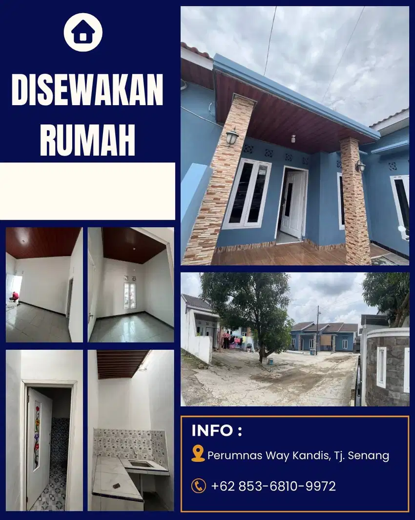 Disewakan Rumah Daerah Perumnas Way Kandis, Bandar Lampung