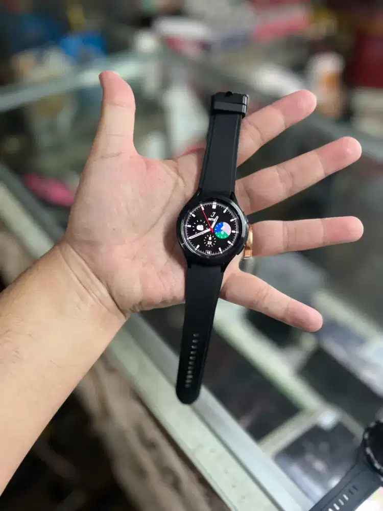 Samsung watch 4 46mm classic black exgrs sein resmi