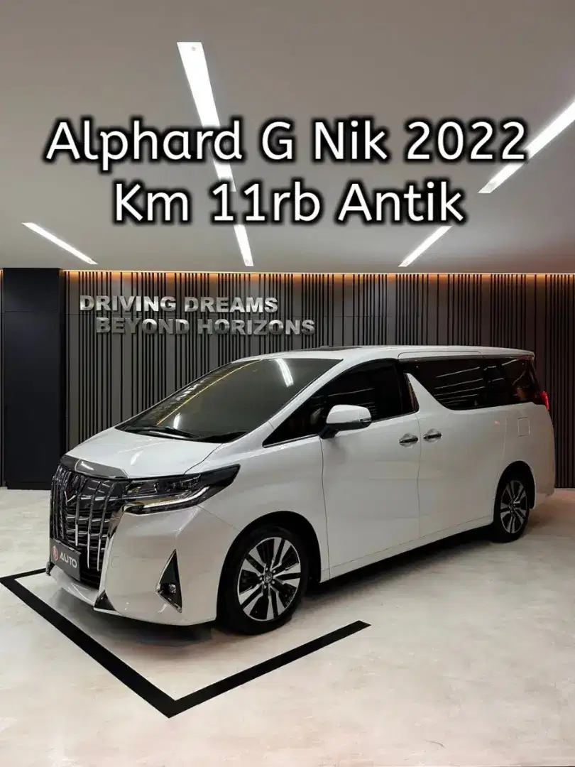 Toyota Alphard 2.5 G TSS ATPM 2022 Putih B8LEN Pilot Seat Km11rb