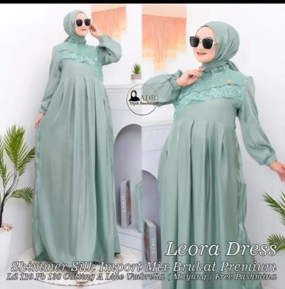 Gamis Shimmer kombinasi