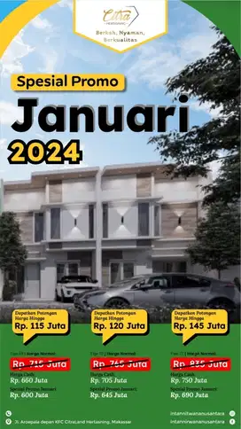 RUMAH MEWAH 2 LANTAI DI JL POROS HERTASNING KOTA MAKASSAR