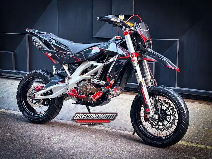KLX 250‼️D TRACKER X FULL MODIF FRAME  SXV PART BRANDED SUPERMOTO