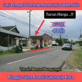 RUMAH PINGGIR JALAN RAMAI ,HARGA DIBAWAH PASARAN.COCOK UNTUK INVESTASI