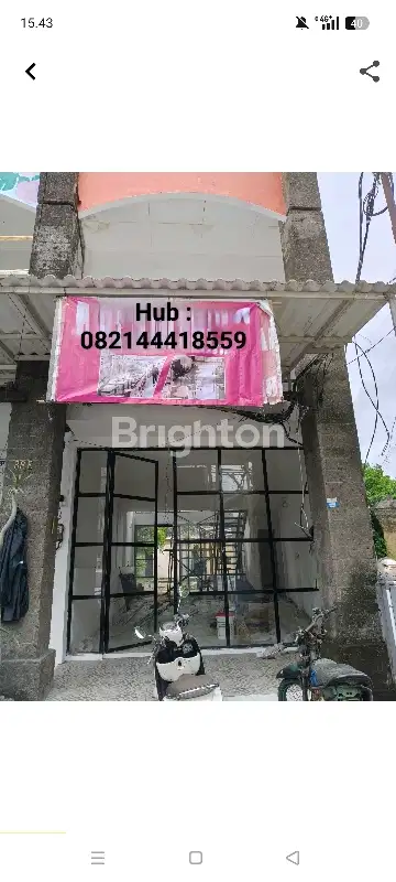 Disewakan ruko area jimbaran strategis