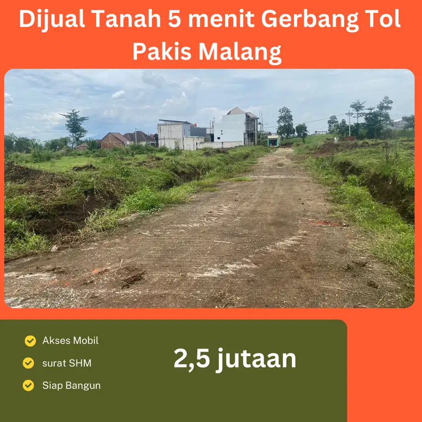 Promo Launching Tanah 5	Menit Exit Tol Pakis Malang