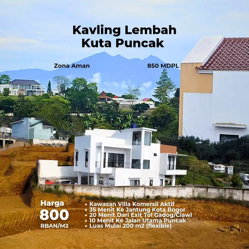 Tanah murah shm sejuk dingin cisarua puncak