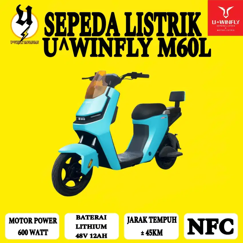 Sepeda Listrik Uwinfly M60 Lithium