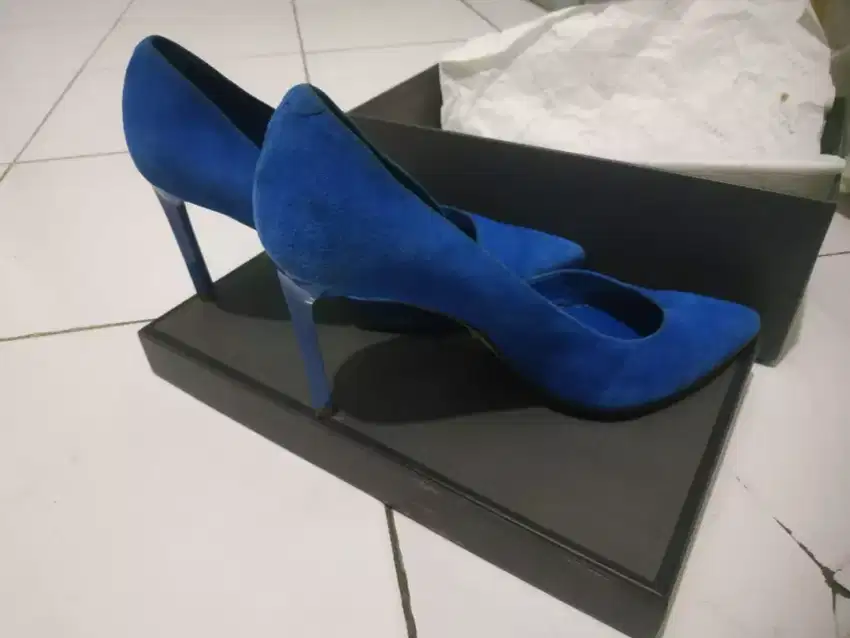 Sepatu Heels Pedro Blue