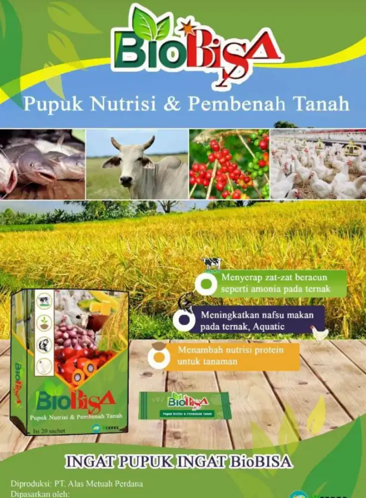 Pupuk BIOBISA Buat Tanaman , Ternak & Tambak